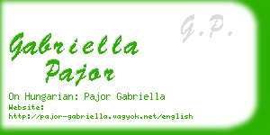 gabriella pajor business card